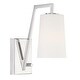 preview thumbnail 2 of 4, Avon 1 Light Polished Nickel Wall Mount - 4.88'' W x 12.25'' H x 10.25'' D