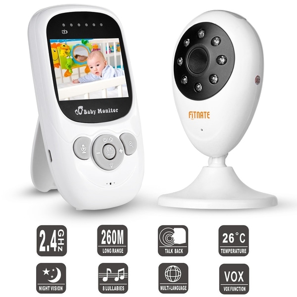 2.4GHz Wireless Digital Color LCD Baby Monitor Camera Night Vision Audio Video