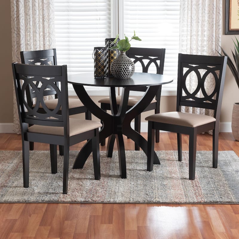 Rita Modern Wood 5-Piece Dining Set