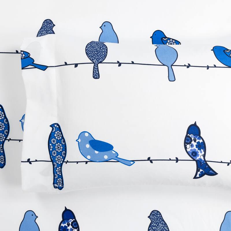 Lush Decor Rowley Birds Soft 6 Piece Sheet Set