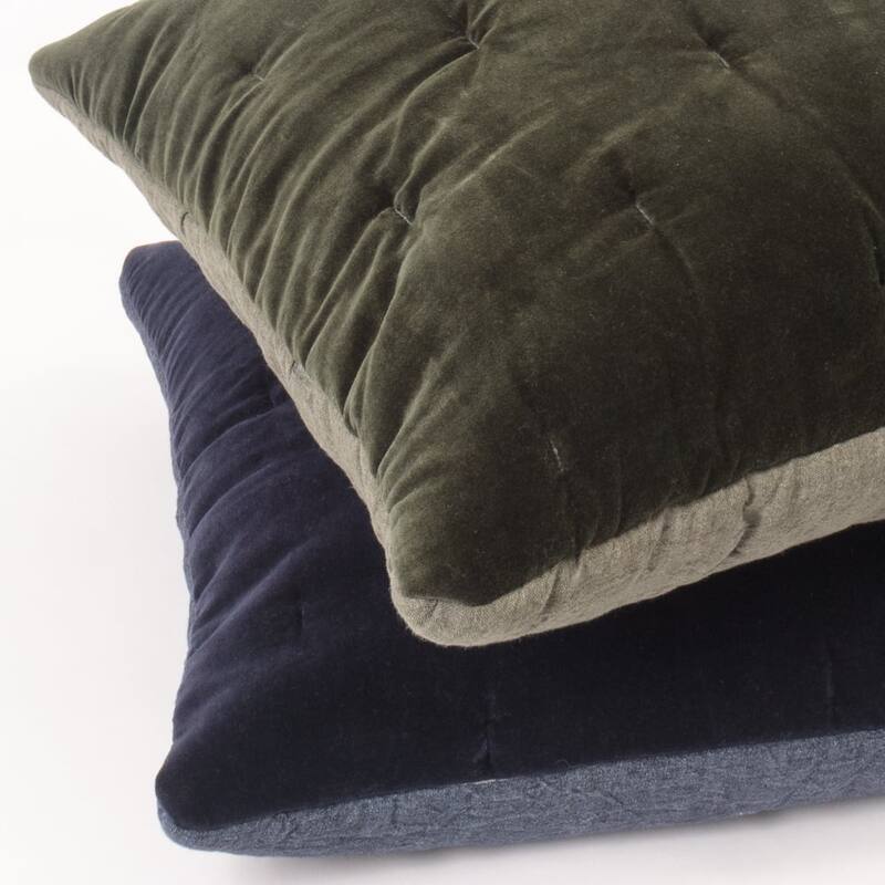 Mesa Linen/Velvet, Indigo, Euro Sham