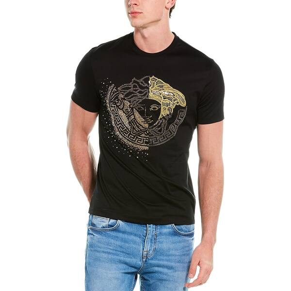 Shop Versace Embroidered Crystal Medusa T Shirt On Sale Overstock 31131830