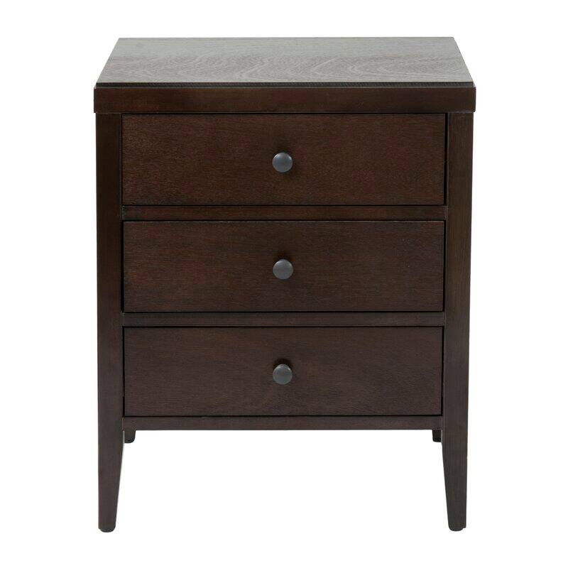 East at Main Painted Wood Nightstand with Drawers - Brown