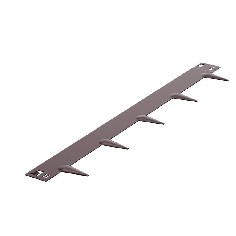 5 Pcs Galvanized Steel Flexible Landscape Edging Border Strip with Spikes for Outdoor Use - 39 x 6.14 x 0.06 in