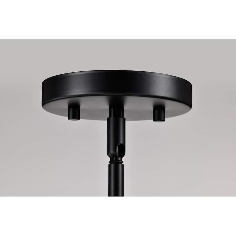 Clarksville 5 Inch Mini Pendant Matte Black with Clear Glass - Matte Black