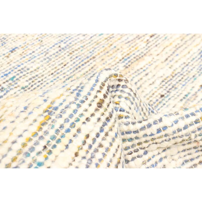 ECARPETGALLERY Braid weave Sienna Cream Wool Rug - 4'1 x 6'1