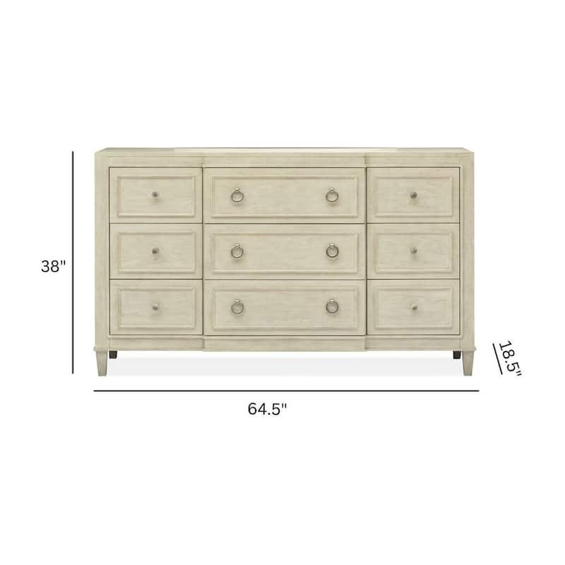 Magnussen Home Sheridan Limestone Drawer Dresser