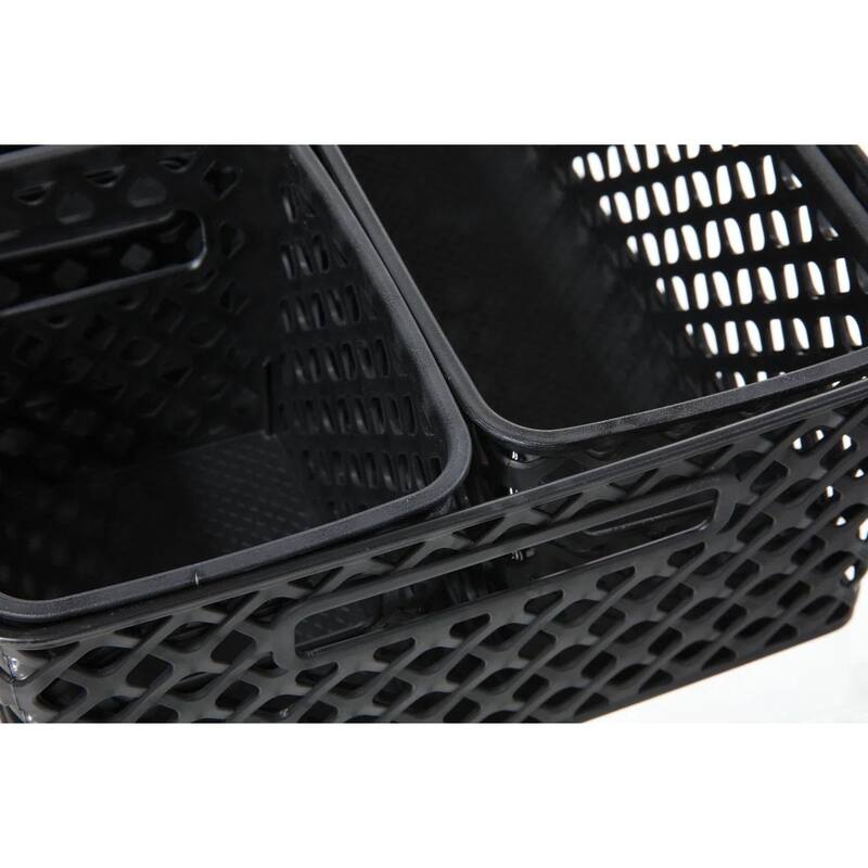 4 PCS Decorative Basket Set, Black, 2 Pack