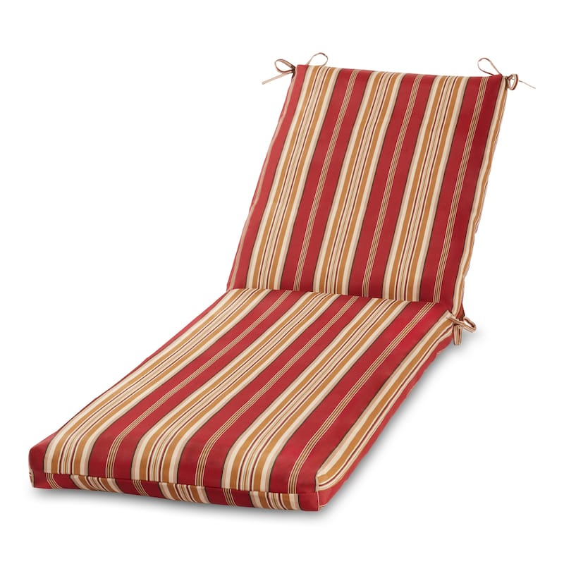 Greendale Home Fashions Outdoor Chaise Cushion (Cushion Only) - Roma Stripe