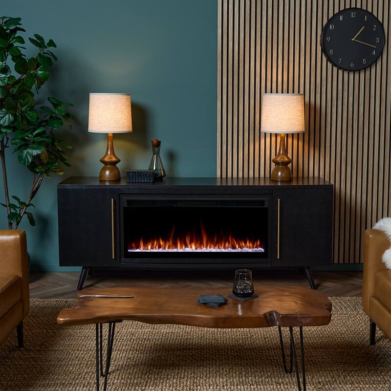 Morris 72" Smart Landscape Electric Fireplace TV Stand by Real Flame