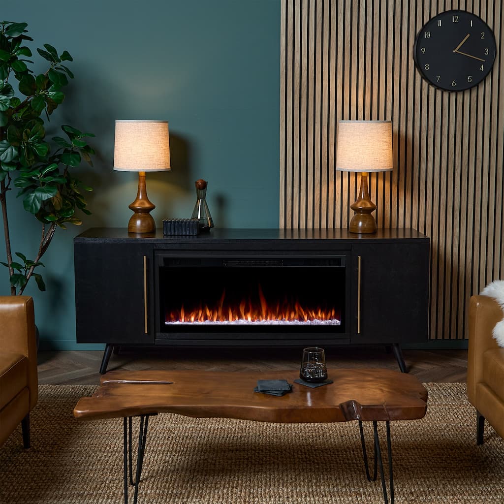 Morris 72" Smart Landscape Electric Fireplace TV Stand by Real Flame