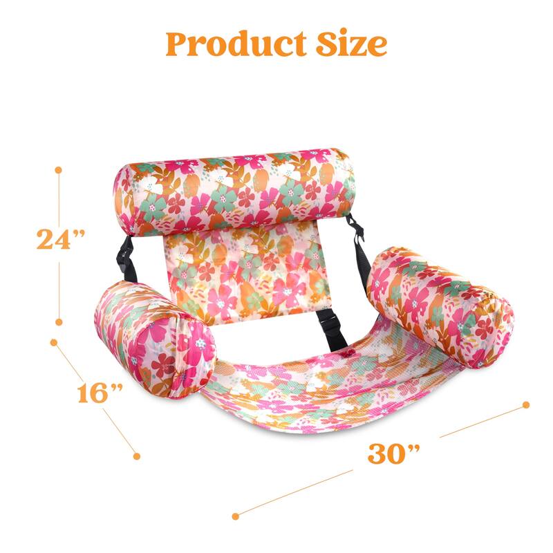 Pool Floats Chairs Adult, 2 Packs Inflatable Pool Lounge Chairs,Blow up Pool Noodles Floats for Adults,Floating Water Chair