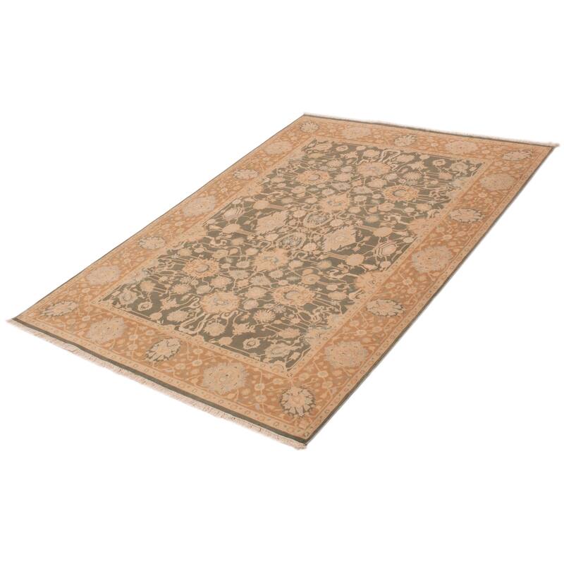ECARPETGALLERY Hand-knotted Pako Persian 18 Of 20 Olive Wool Rug - 6'1 x 8'8