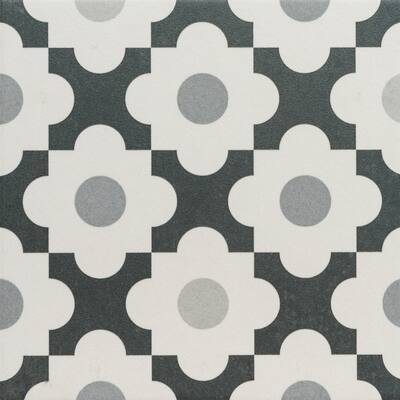 Ellis Taco 6.5x6.5 Matte Porcelain Encaustic Tile - Floor, Wall & Backsplash