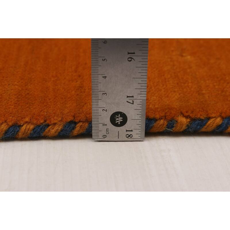 Kashkuli Gabbeh Orange Rug 2'8" x 13'0" - 2'8 x 13'0