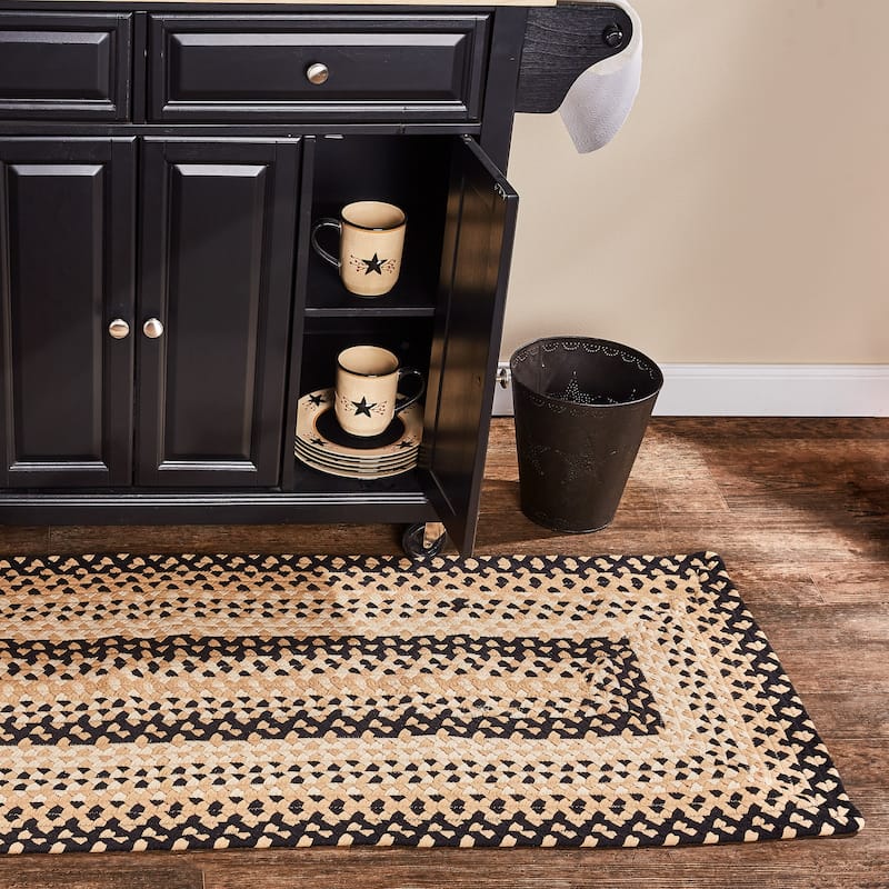 Park Designs Cornbread Braided Rectangle Rug Runner 2' x 6' - 2' x 6'