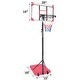 preview thumbnail 10 of 22, Roomfitters Portable Basketball Goal System with Stable Base and Wheels, Adjustable Height 5.6-7ft for Indoor Outdoor