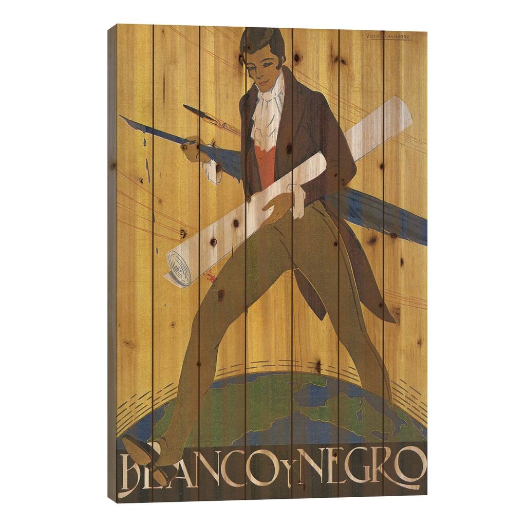 Blanco y Negro Magazine Cover Print On Wood by The Advertising Archives - Multi-Color