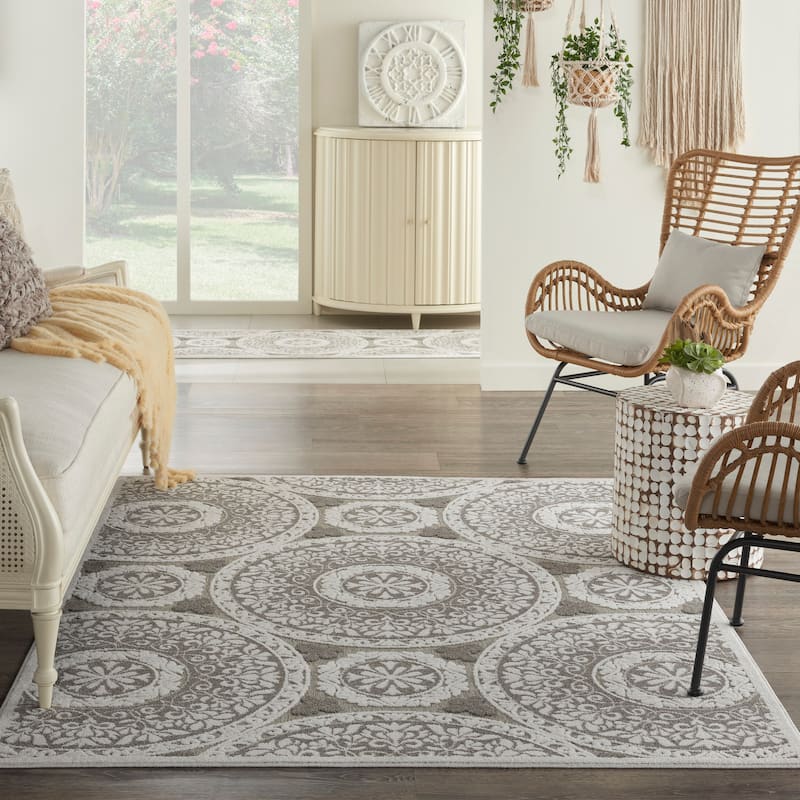Nourison Calobra Boho Medallion Indoor Outdoor Area Rug