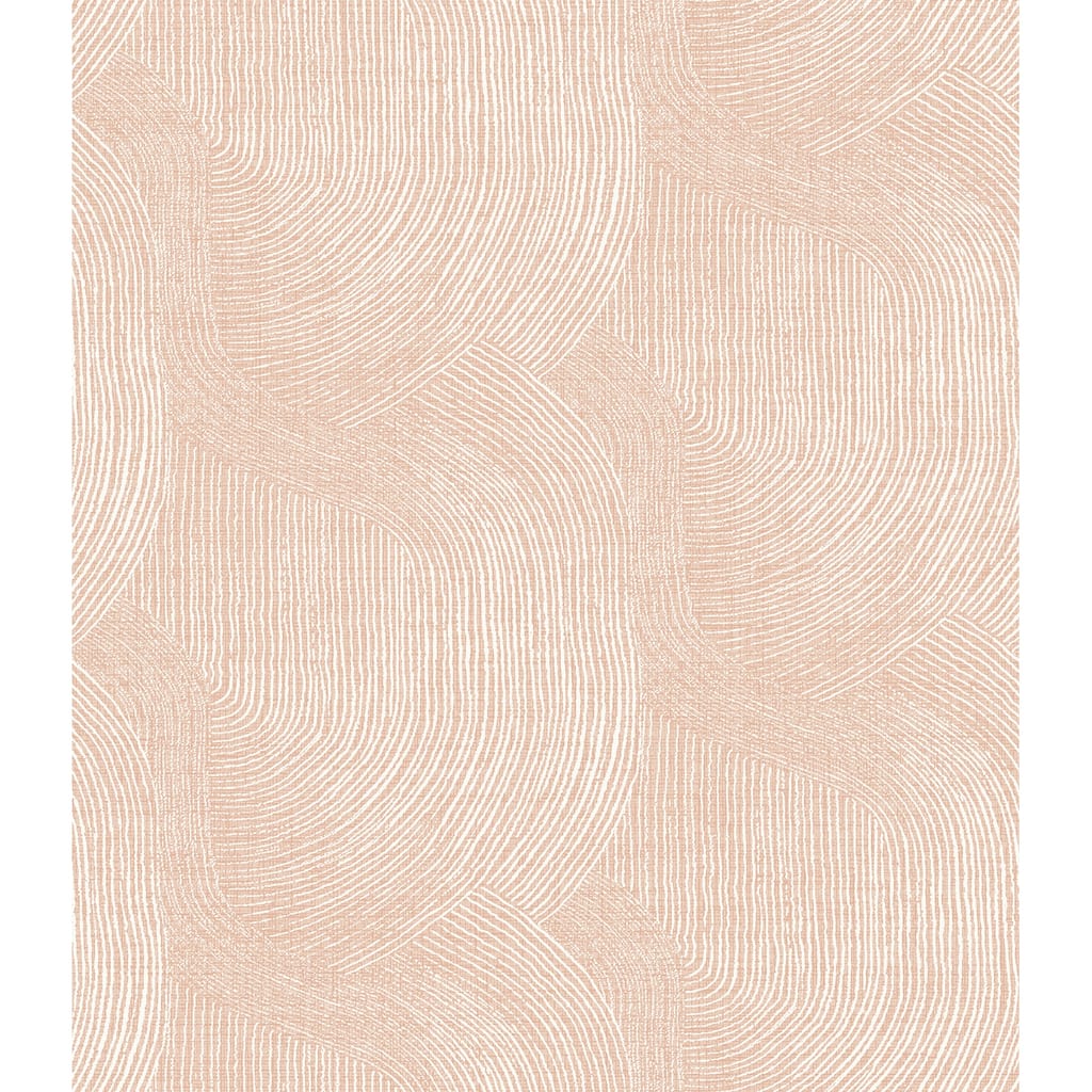 A-Street Prints Folly Blush Zen Swirls Wallpaper