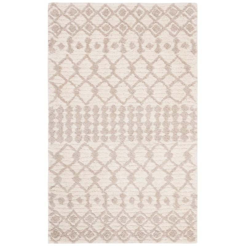 SAFAVIEH Handmade Casablanca Shag Laman Tribal Wool Rug