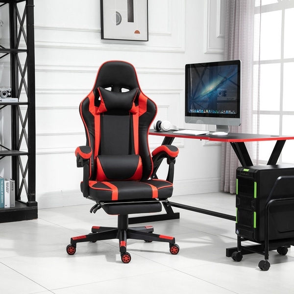 Vinsetto Office Gaming Chair Leather Covered Racing Style