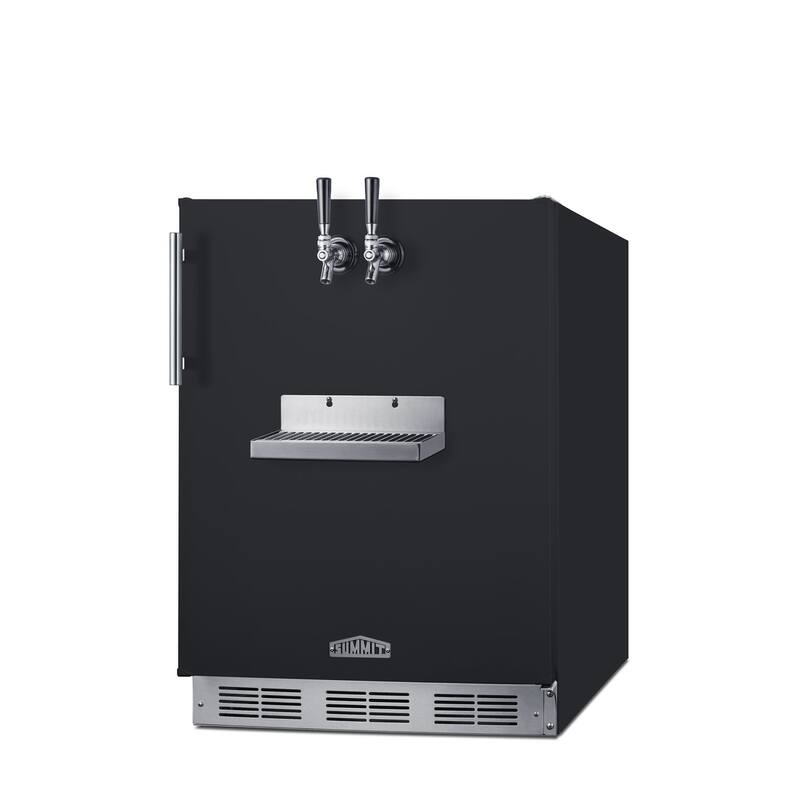 Summit SBCFRTPADA 24" Wide 5.3 Cu. Ft. Built-In Double Tap Kegerator