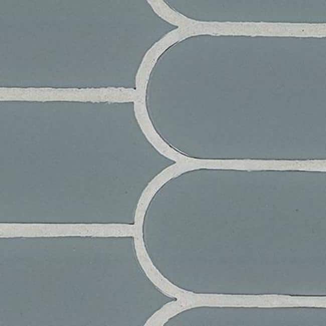 Ackland AKM-P-12X12SCG-CA 12" x 12" Porcelain Wave Floor and Wall - Blue Maris