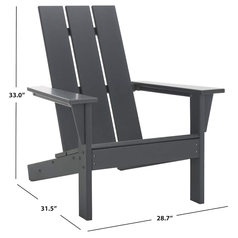 SAFAVIEH Outdoor Living All Weather Adirondack Chair - 29"W x 32"D x 33"H