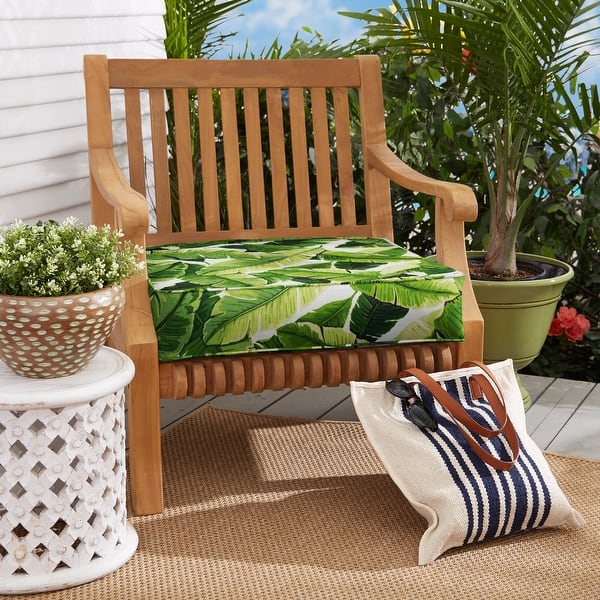 slide 1 of 10, Green Corded Indoor/ Outdoor Cushion