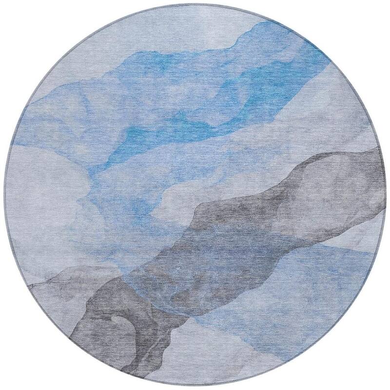 HomeRoots Abstract Transitional Rectangle Outdoor Rug