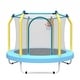 preview thumbnail 27 of 28, 55'' Kids Trampoline with Basketball Hoop and Safety Enclosure