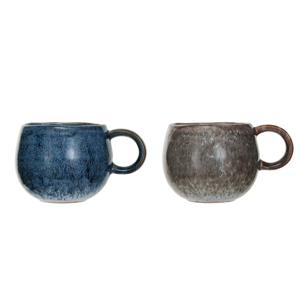 Stoneware Mug Set - 6.0"L x 4.4"W x 3.5"H