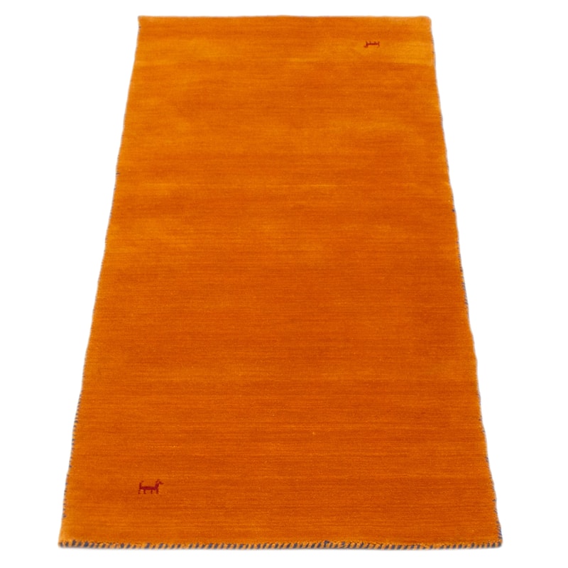 Kashkuli Gabbeh Burnt Orange Rug 2'6" x 6'5" - 2'6 x 6'5