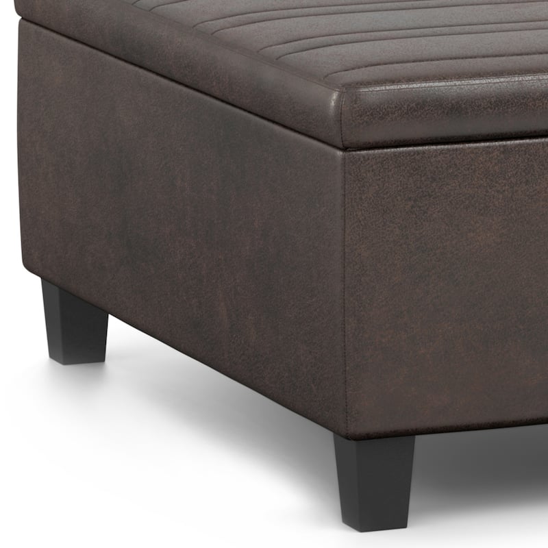 WYNDENHALL Tyler 36 inch Wide Contemporary Square Table Ottoman