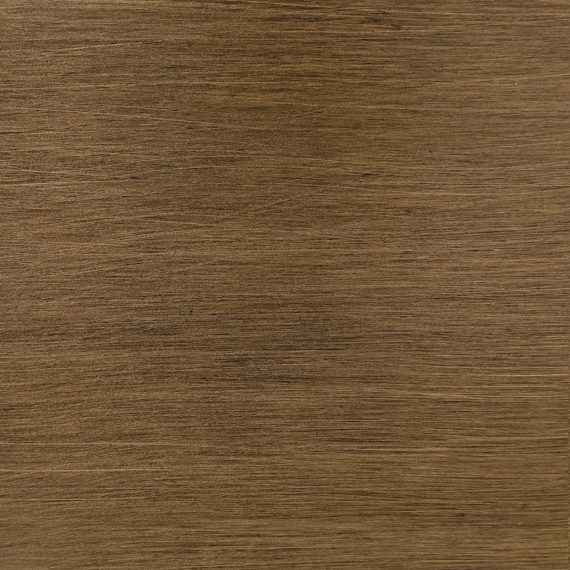 Morena Round Tawny Glass Top Side End Table Brushed Bronze