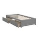 preview thumbnail 4 of 5, Twin Platform Bed with 2 Drawers, Solid Wood Frame, No Box Spring Need