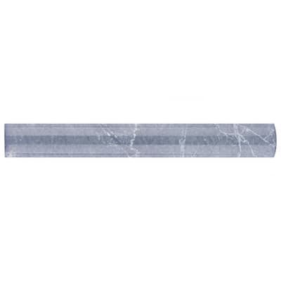 Merola Tile Aroas Cigarro Gris 1" x 7-7/8" Ceramic Wall Trim - (1 Tile)