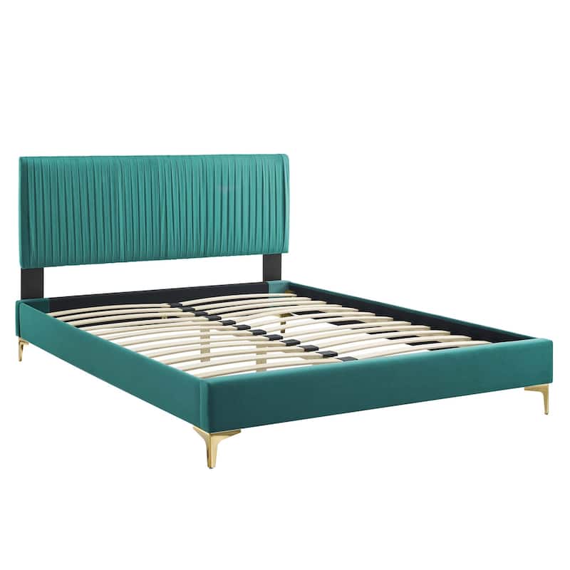 Peyton Performance Velvet Full Platform Bed