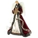 preview thumbnail 12 of 12, 18" Lighted Angel in a Dress Christmas Tree Topper - Warm White Lights