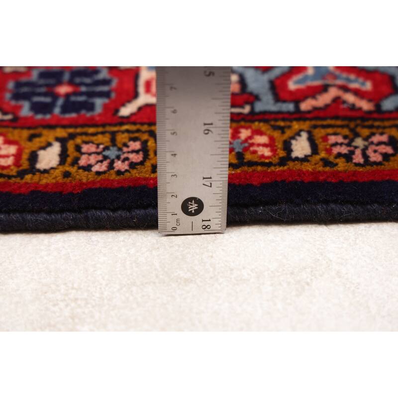 ECARPETGALLERY Hand-knotted Andelz Dark Navy Wool Rug - 3'5 x 10'8