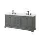 Option Dark Gray / White Carrara Marble Top / Matte Black