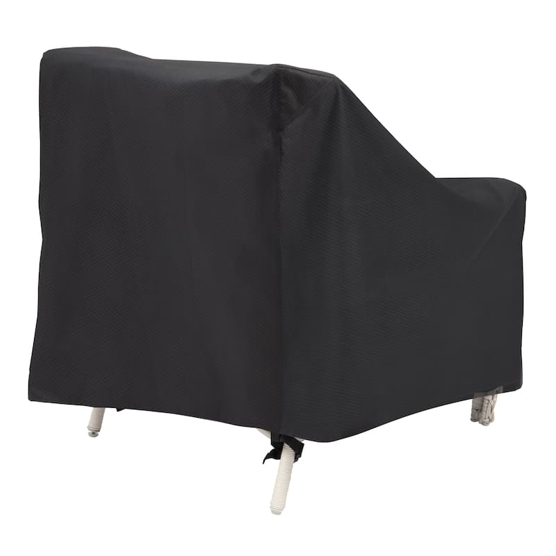 Modern Leisure® Black Diamond Patio Lounge/Club Chair Cover, Waterproof, 35"L x 38"W x 31"H, Black, 2 Pack