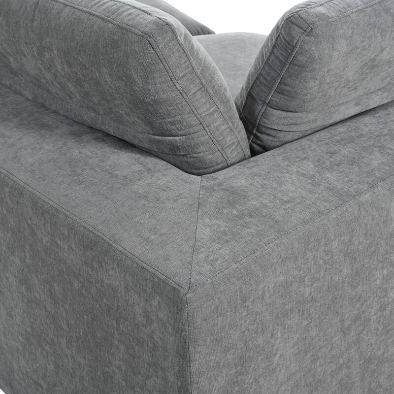 Upholstered Oversize Modular Sofa with Removable Ottoman,Sectional sofa for Living Room Apartment