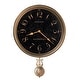 preview thumbnail 1 of 0, Howard Miller Paris Night Elegant, Vintage, Glam Style Distressed Wall Clock with Pendulum