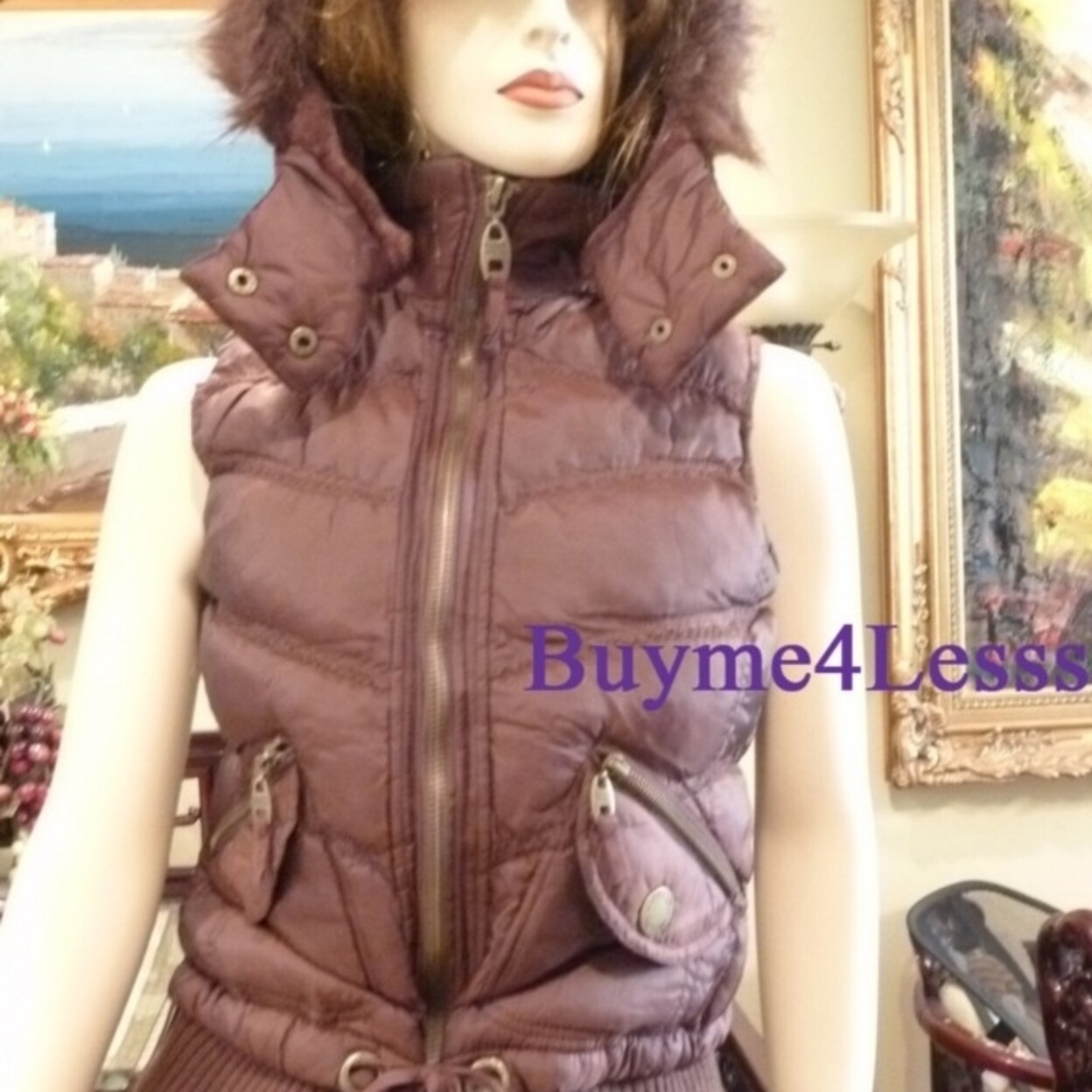 women's designer coat with fur hood
