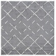 preview thumbnail 125 of 154, SAFAVIEH Arizona Shag Nevada 1.2-inch Thick Rug 6'7" Square - Dark Grey/Ivory