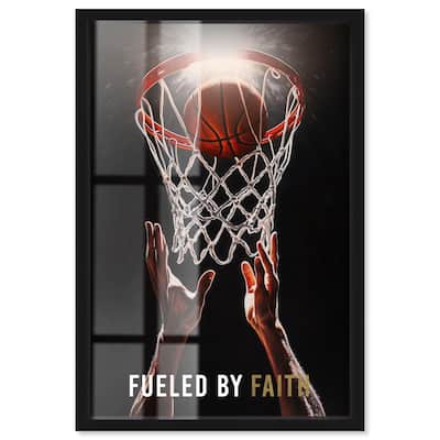 Fueled by Faith Basketball Shadowbox by Art Remedy