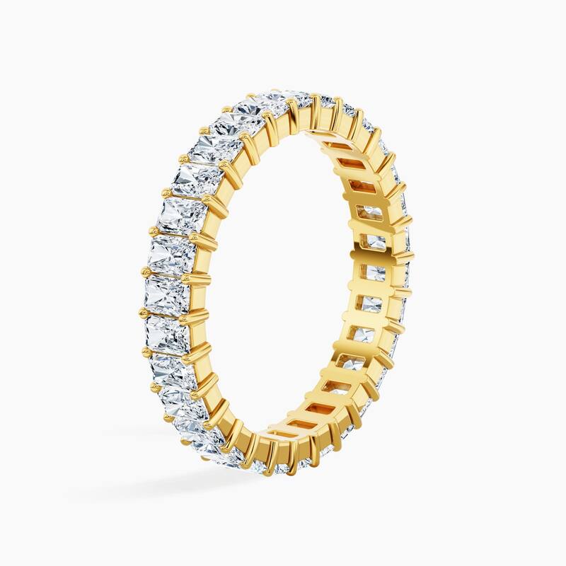 Auriya 14k Gold Radiant North-South Lab Grown Diamond Eternity Band 3.00 - 11.25 ct. tw. (F-G, VS)