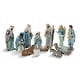 preview thumbnail 17 of 77, Glitzhome 12pcs Resin Christmas Multi/ Blue/ Ivory Nativity Figurines Set